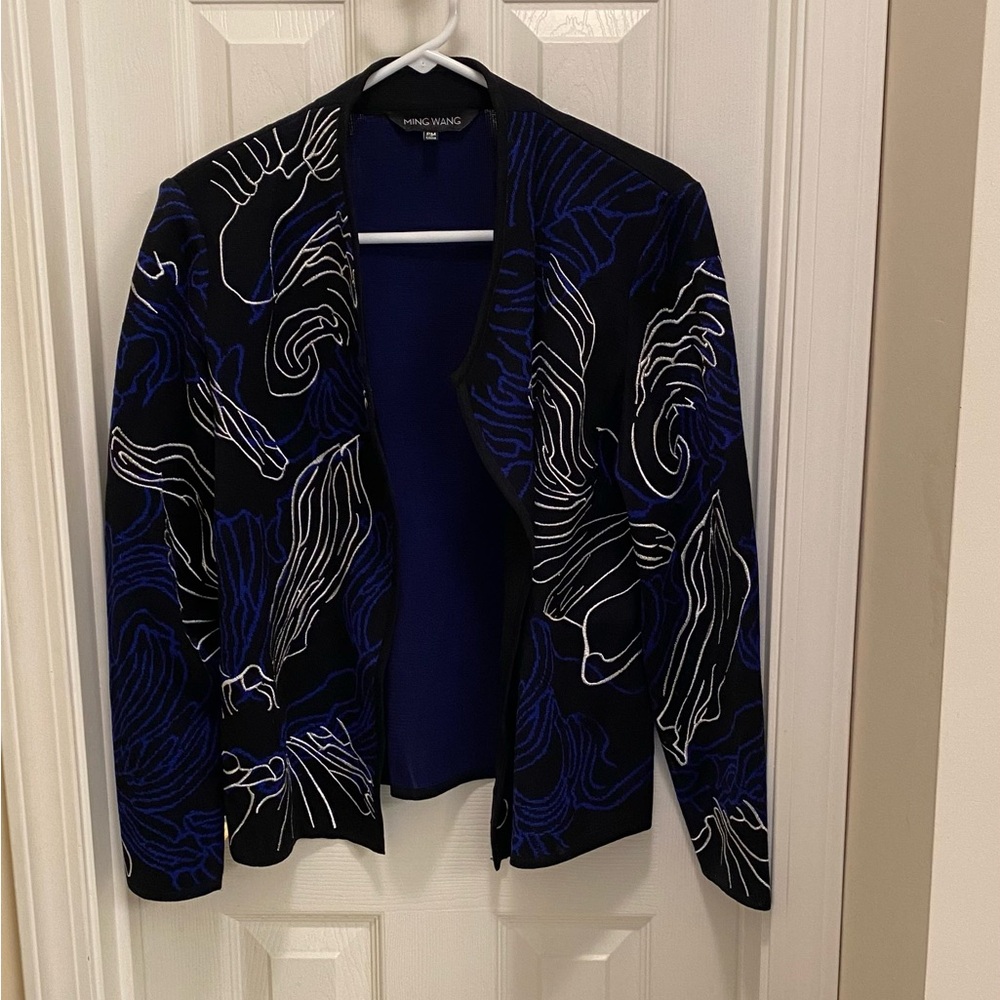 Ming Wang Open Front Jacket Timeless Luxury Old Money Quiet Luxury Career Church